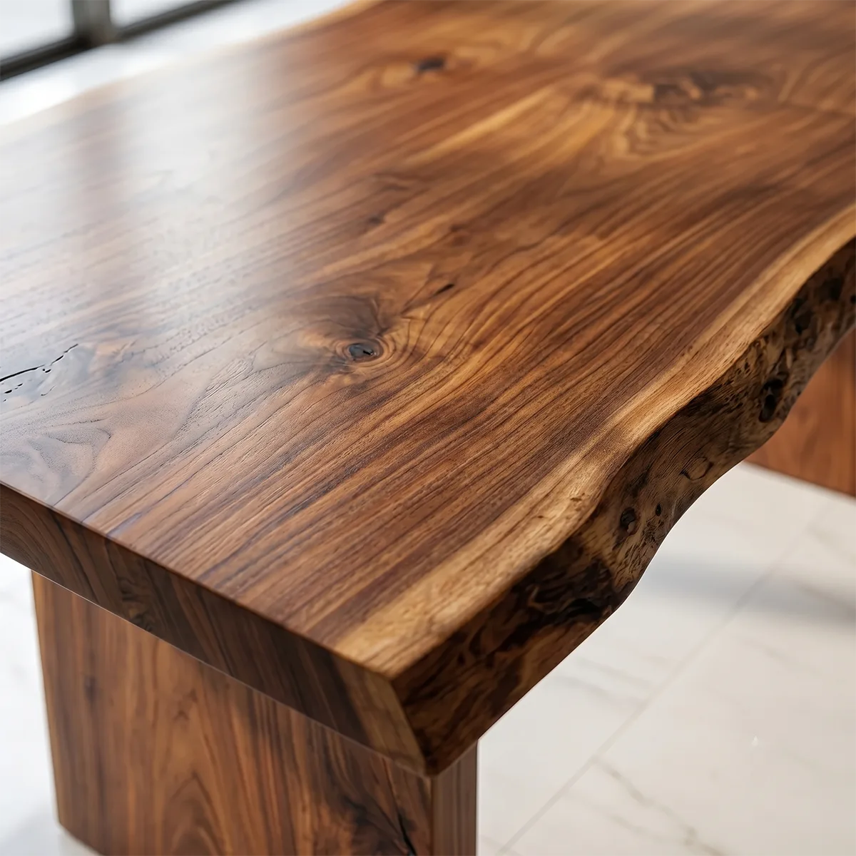Live Edge Executive Desk | Modern Office & Conference Table TH003-7346
