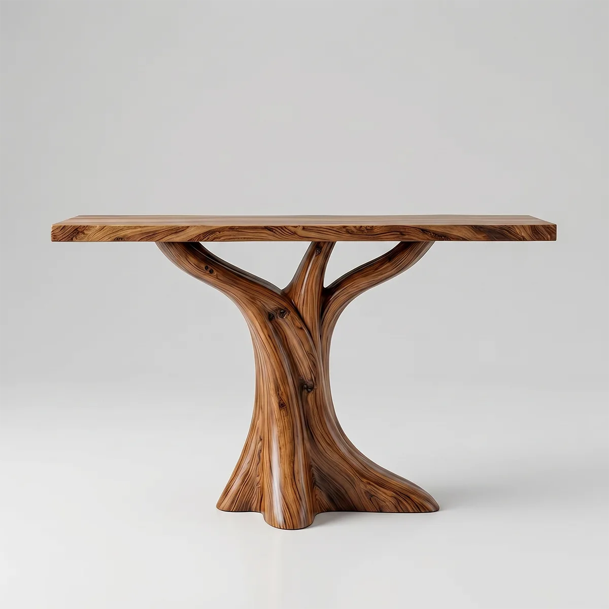 Natural Wood Console Table | Modern Entryway Hallway Table