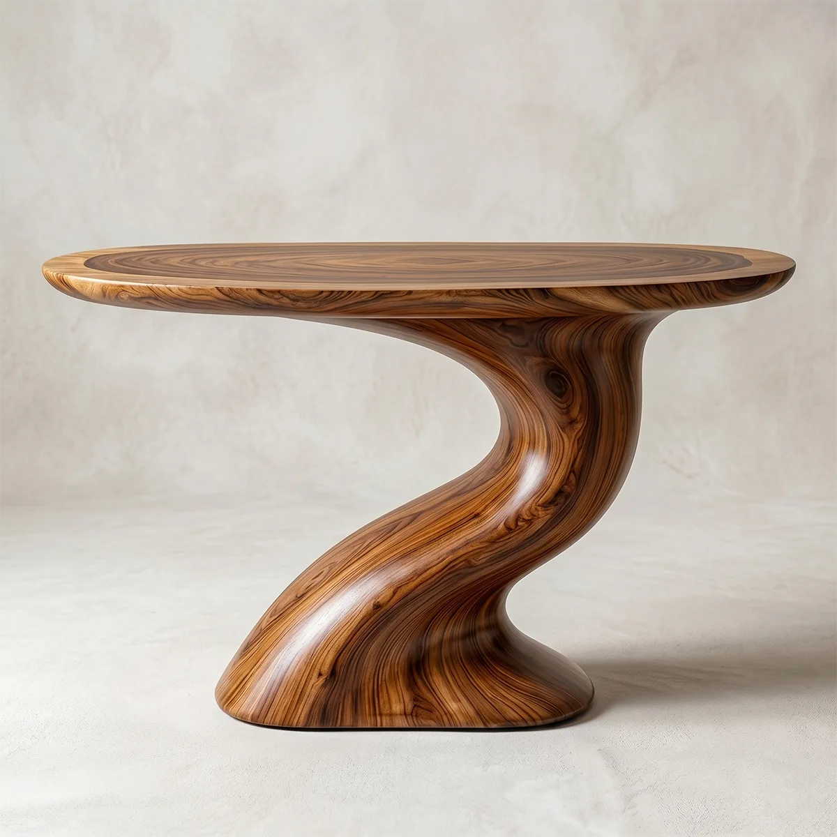Handcrafted Natural Wood Entryway Console Table