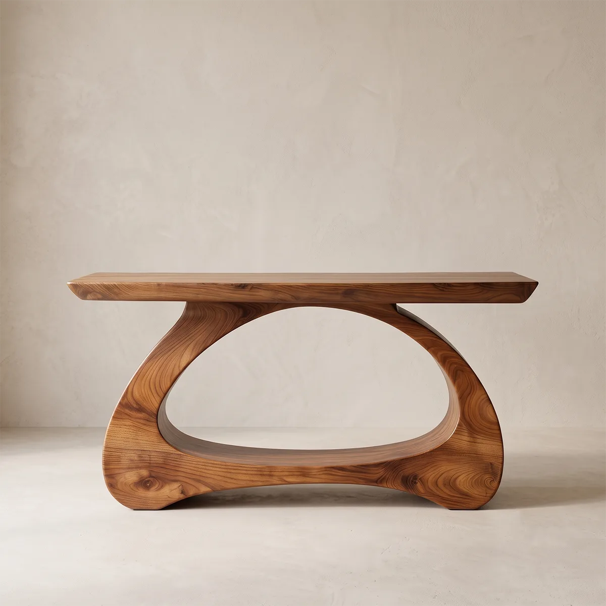 Modern Organic Console Table | Sculptural Entryway Hallway Sofa Table TH003-2093