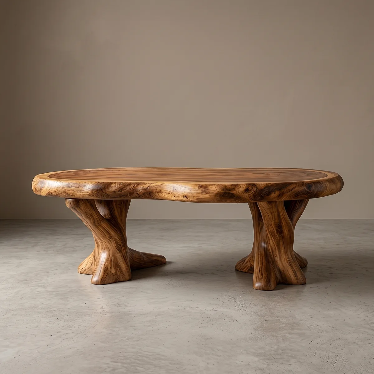 Organic Round Coffee Table for Modern Living Room Spaces TH003-5752