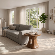 Modern Organic Side Table with Sculptural Open-Cut Base TH003-6097
