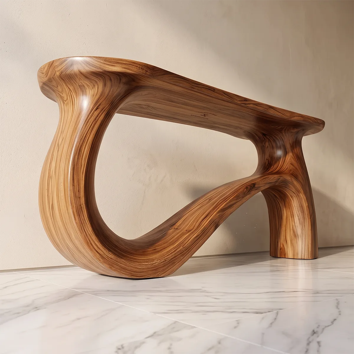 Modern Sculptural Console Table | Organic Entryway Hallway Accent Table TH003-2530