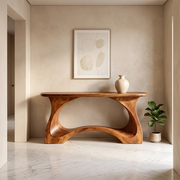 Modern Sculptural Console Table | Minimalist Entryway Hallway Accent Table TH003-6833