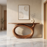 Modern Sculptural Console Table | Organic Contemporary Entryway Accent Table TH003-7296