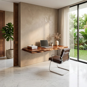 Live Edge Floating Desk | Modern Wall Mounted Home Office Desk TH003-4186