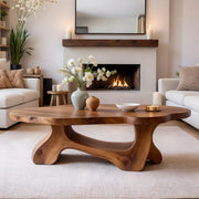 Natural Wood Coffee Table – Handmade Modern Organic Furniture