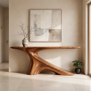 Modern Organic Console Table | Sculptural Entryway Hallway Accent Table TH003-5210