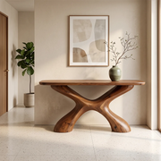 Modern Organic Console Table | Sculptural Entryway Hallway Accent Table TH003-7169