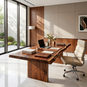 Live Edge Executive Desk | Modern Office & Conference Table TH003-7346