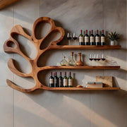 Arbor Halo Solid Wood Wall Wine Rack for Modern Dining Rooms TT006-9711