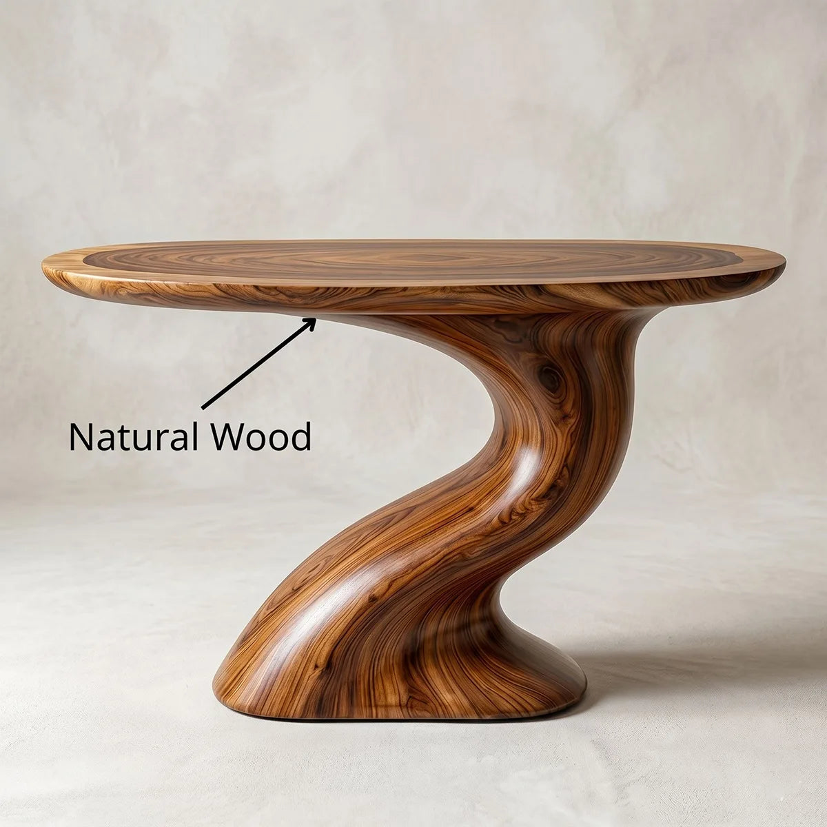 Handcrafted Natural Wood Entryway Console Table
