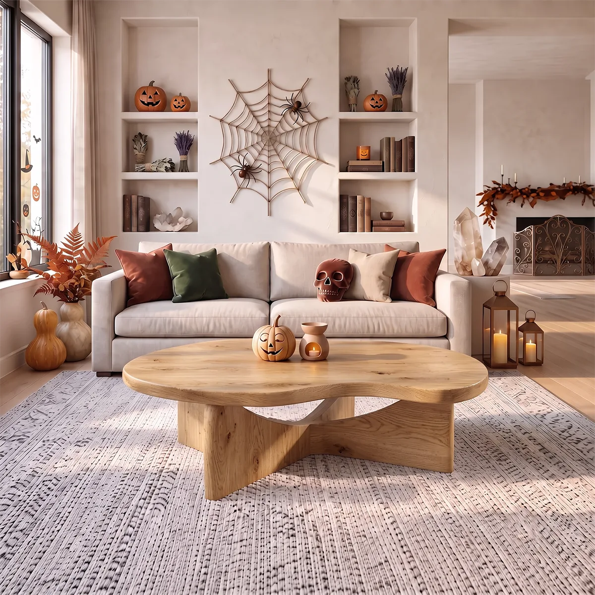 Organic Freeform Coffee Table with Sculptural Curved Legs | Modern Living Room Center Table TH003-8ETV5JM