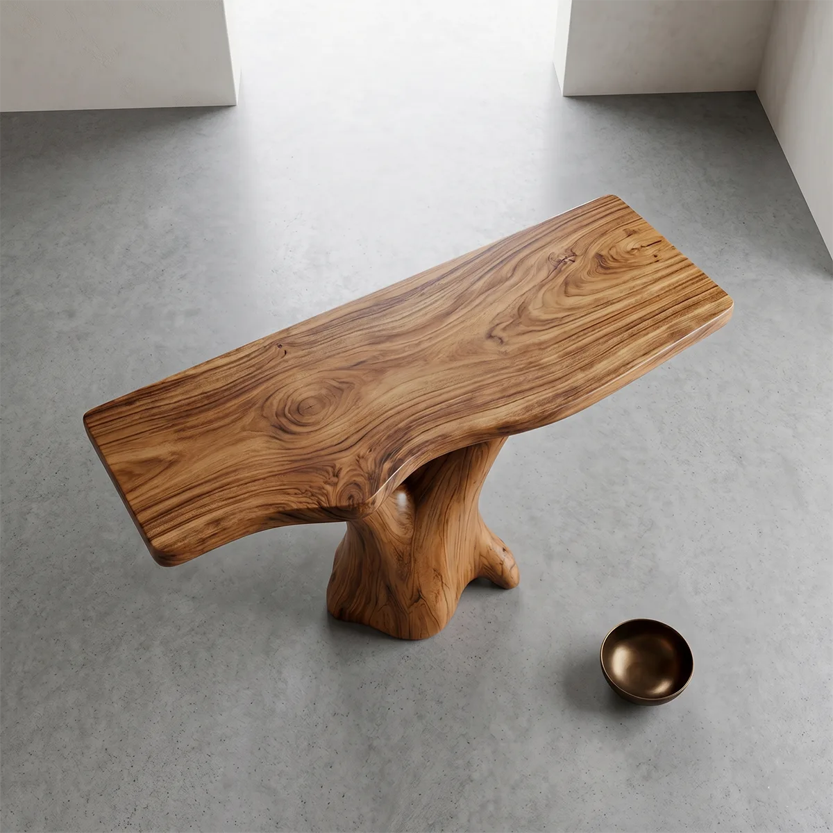 Solid Wood Console Table, Modern Entryway for Home Decor