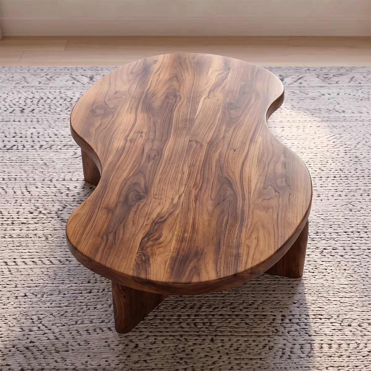 Organic Freeform Coffee Table with Sculptural Curved Legs | Modern Living Room Center Table TH003-8ETV5JM