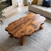 Live Edge Solid Wood Coffee Table for Modern Living Rooms TH003-8182