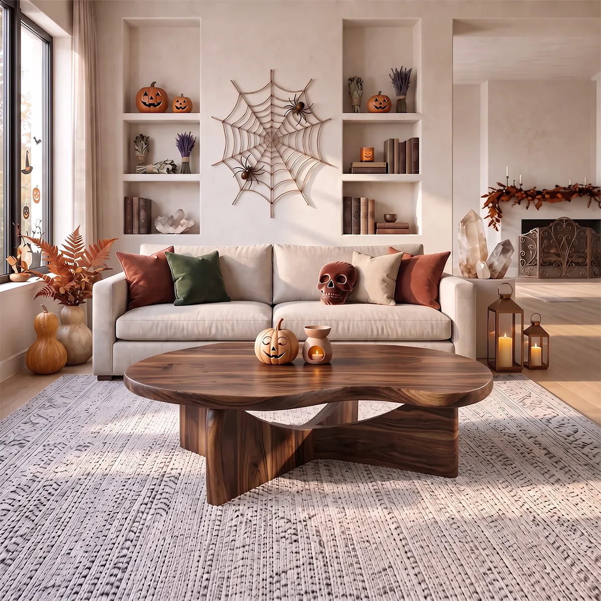 Organic Freeform Coffee Table with Sculptural Curved Legs | Modern Living Room Center Table TH003-8ETV5JM